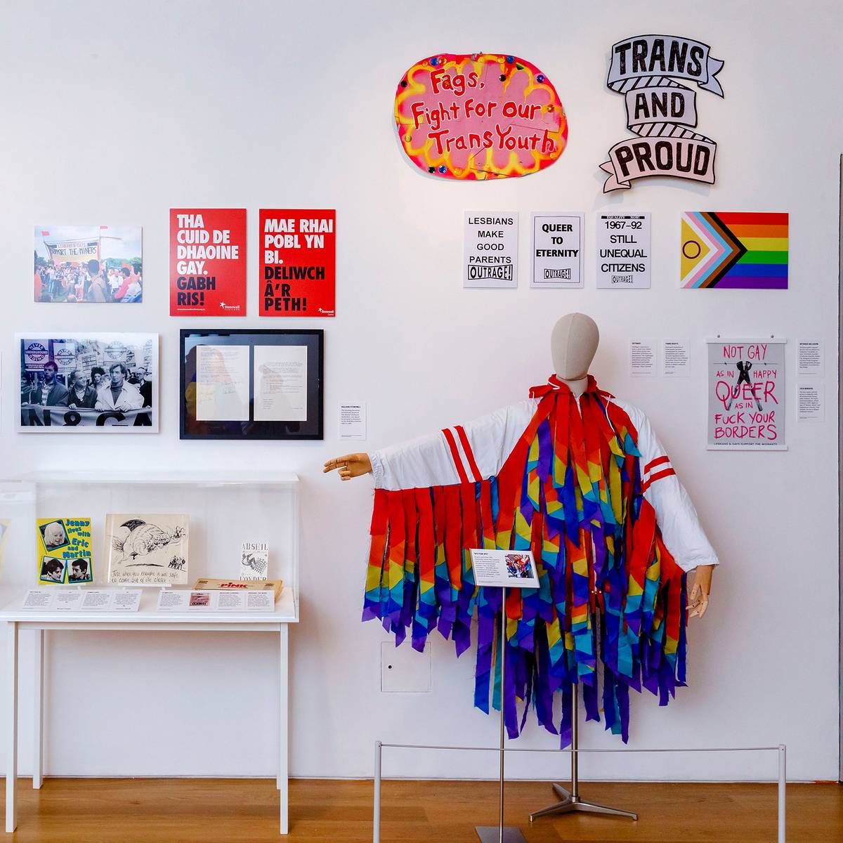 Exhibition space at Queer Britain, the UK's first-ever LGBTQ+ museum.